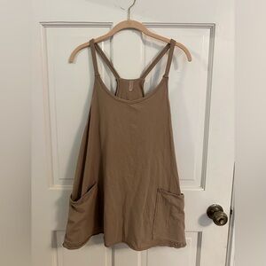 Free People Tan Sleeveless Dress